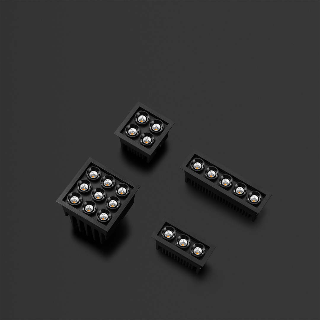 Black Foster Micro - 2x2 Lights