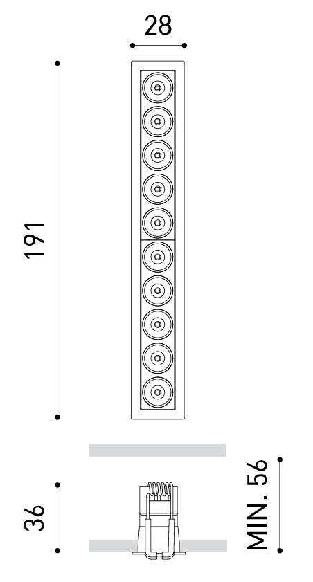 Product specifications for Black / No Dim / 2700K