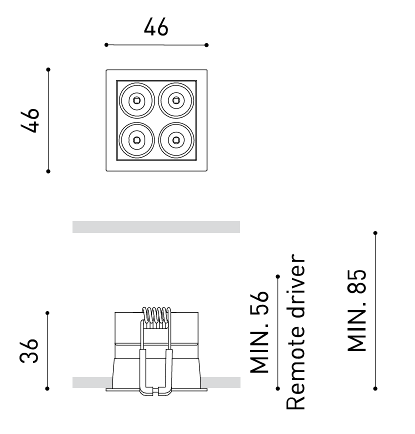 Product specifications for Black / No Dim / 2700K