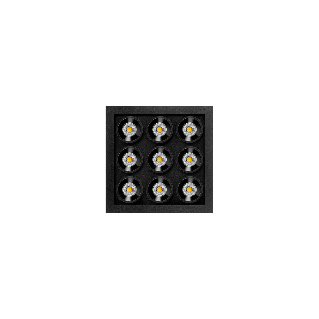 Black Foster Micro - 3x3 Lights