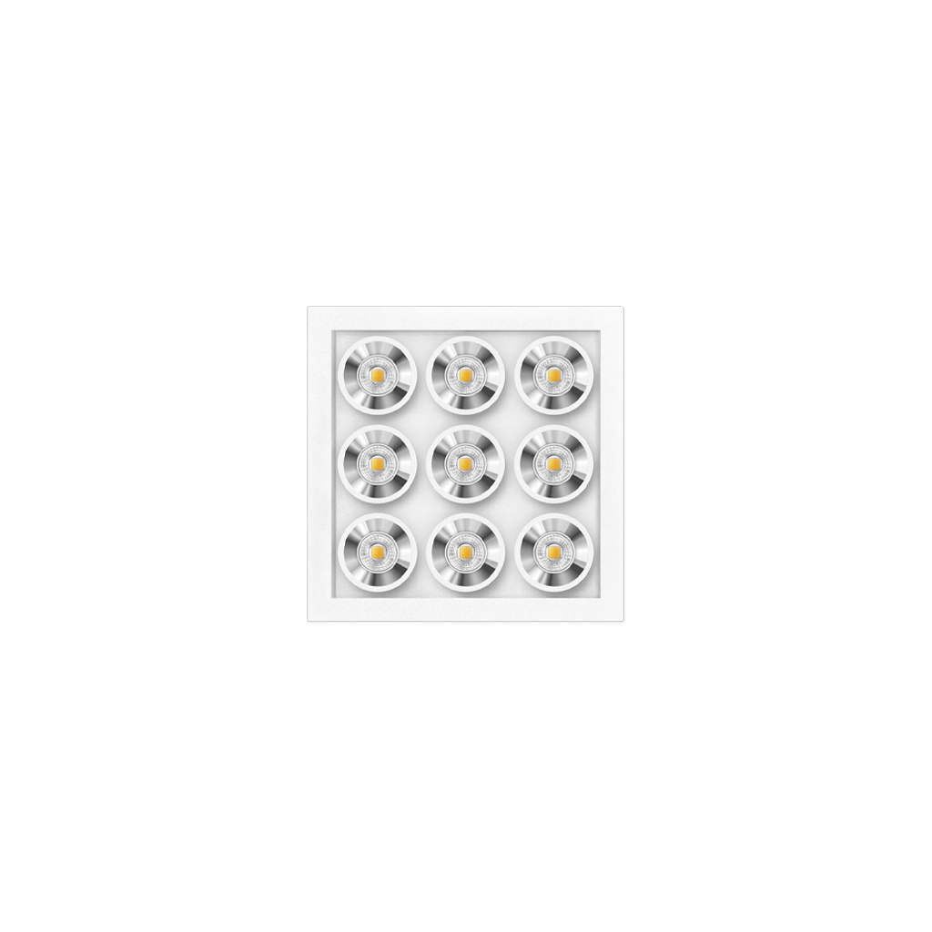 Black Foster Micro - 3x3 Lights