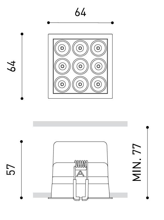 Product specifications for Black / No Dim / 2700K