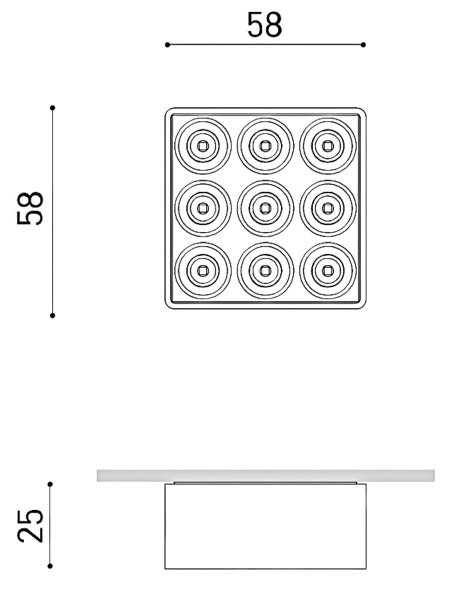 Product specifications for Textured Black / 2700K