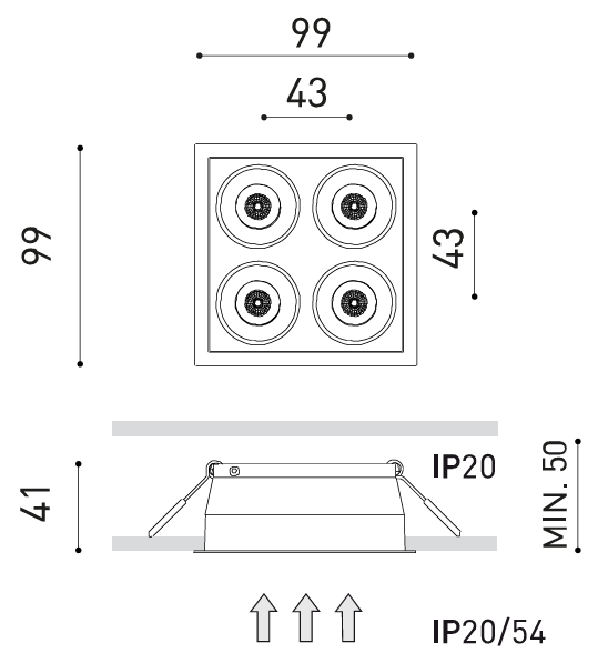 Product specifications for Black / Flood / No Dim w/ 2700K
