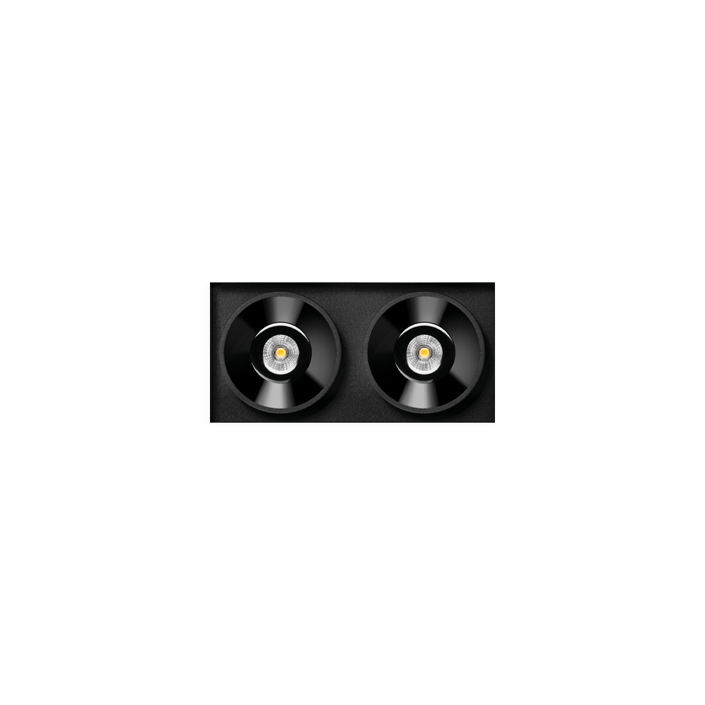 Black Foster Trimless - 2 Light's