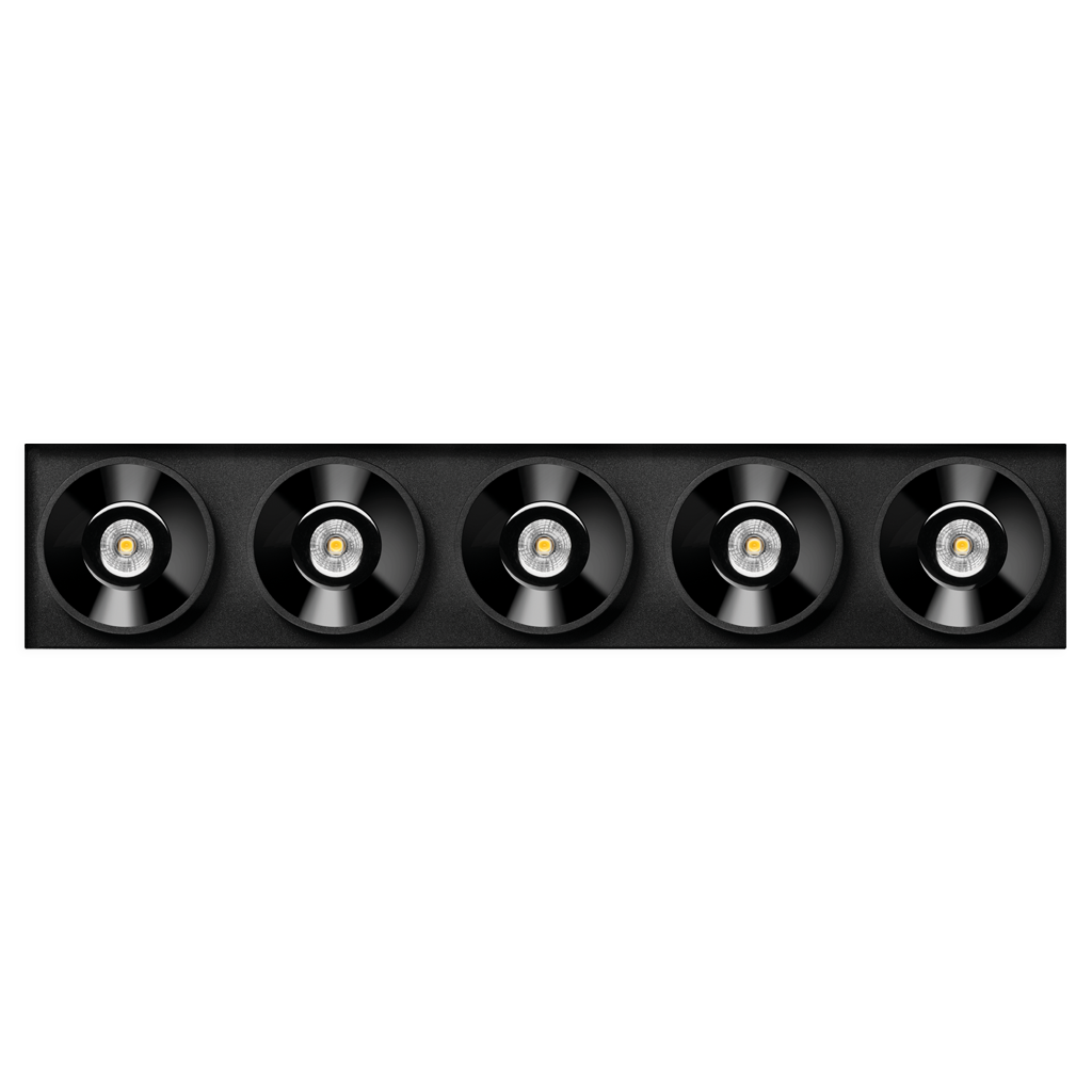 Black Foster Trimless - 5 Light's