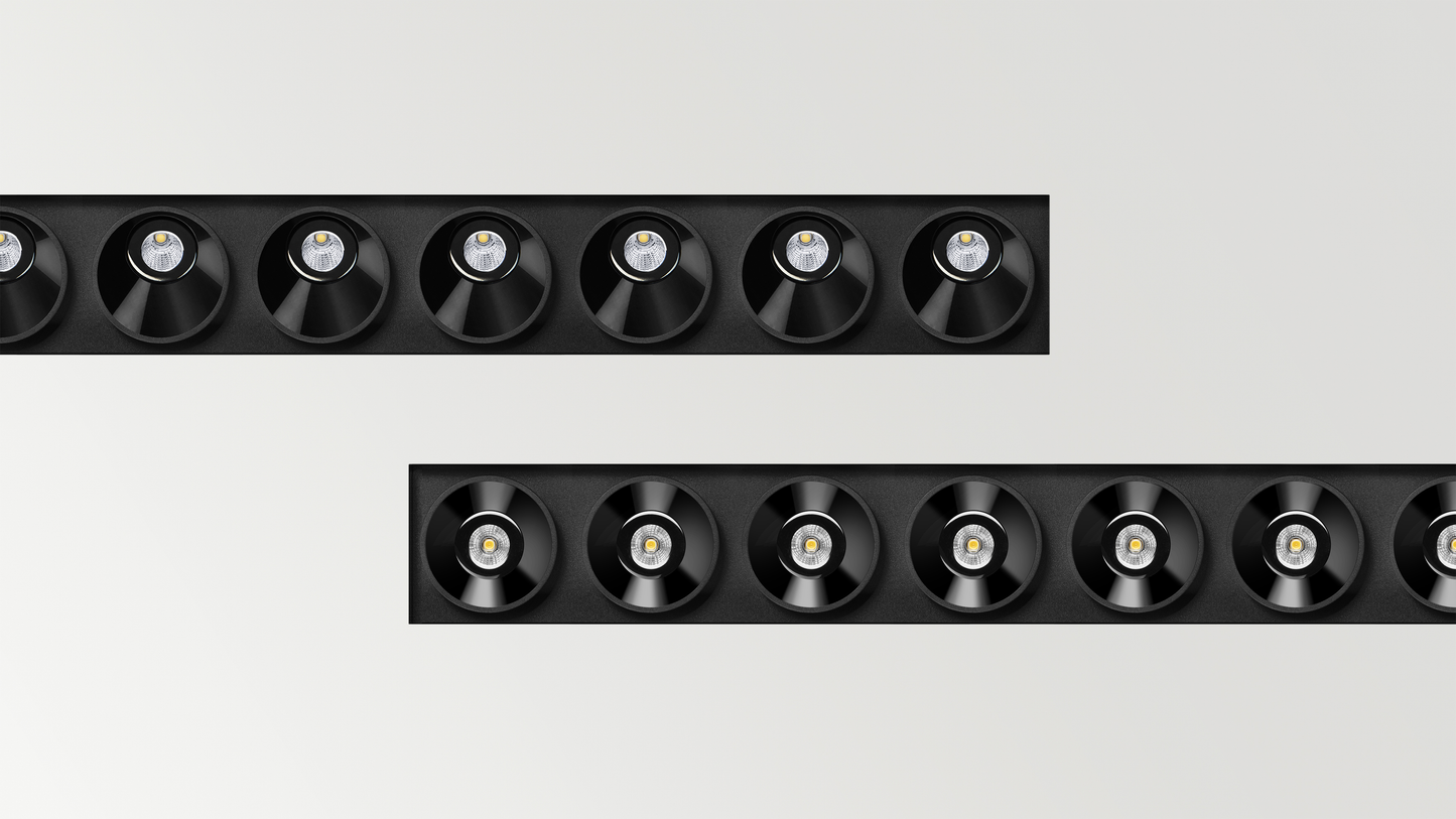 Black Foster Trimless - 3 Light's