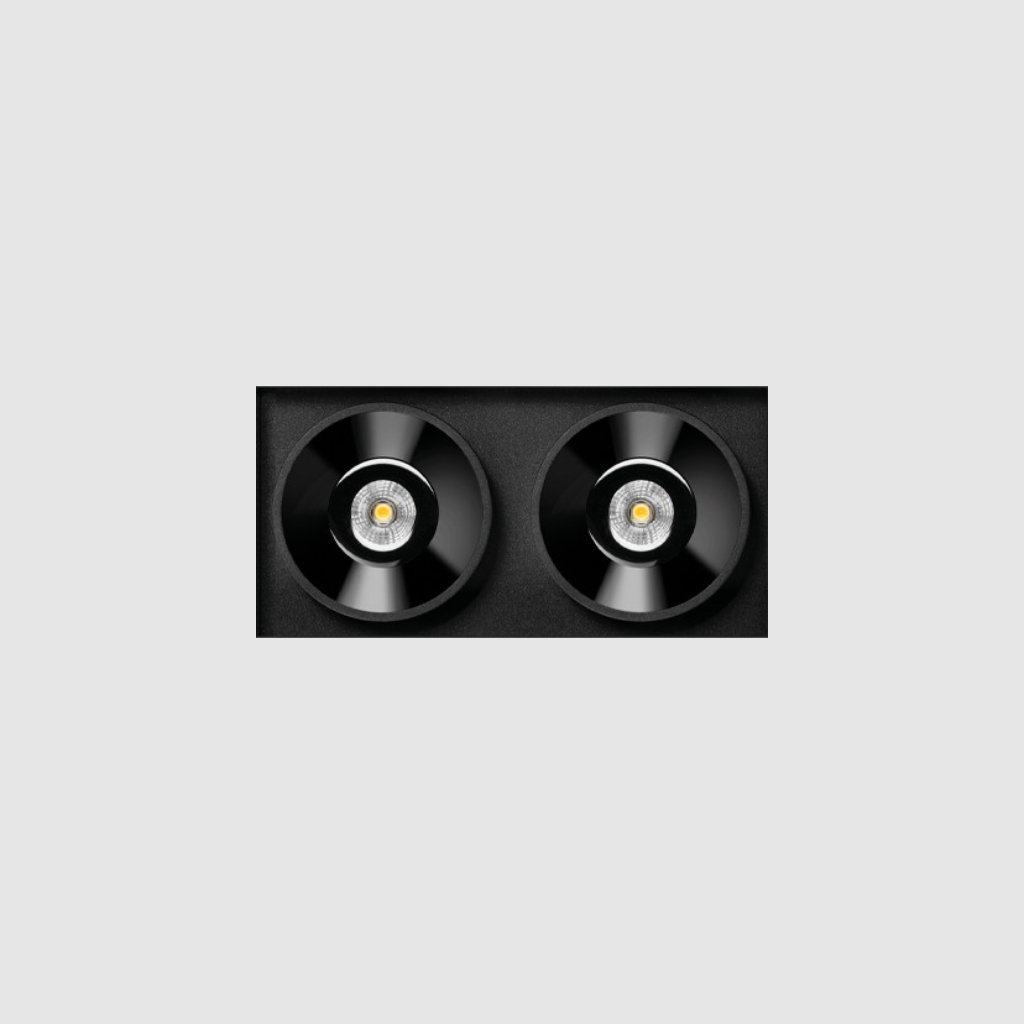 Black Foster Trimless - 2 Light's