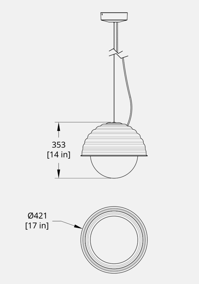 Product specifications for Grey Felt / DALI w/ 2700K / Black Cord and Flat Canopy