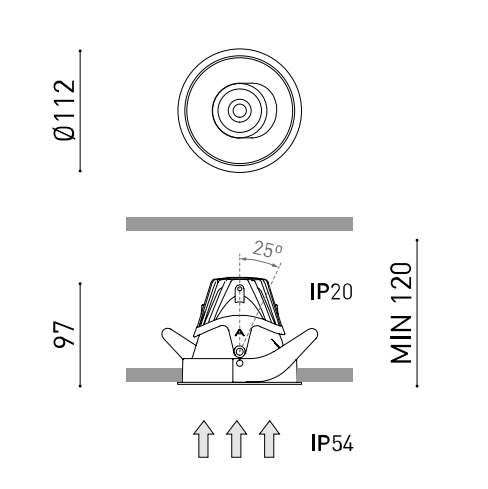 Product specifications for Matt Black / 13° Super Spot / 2700K
