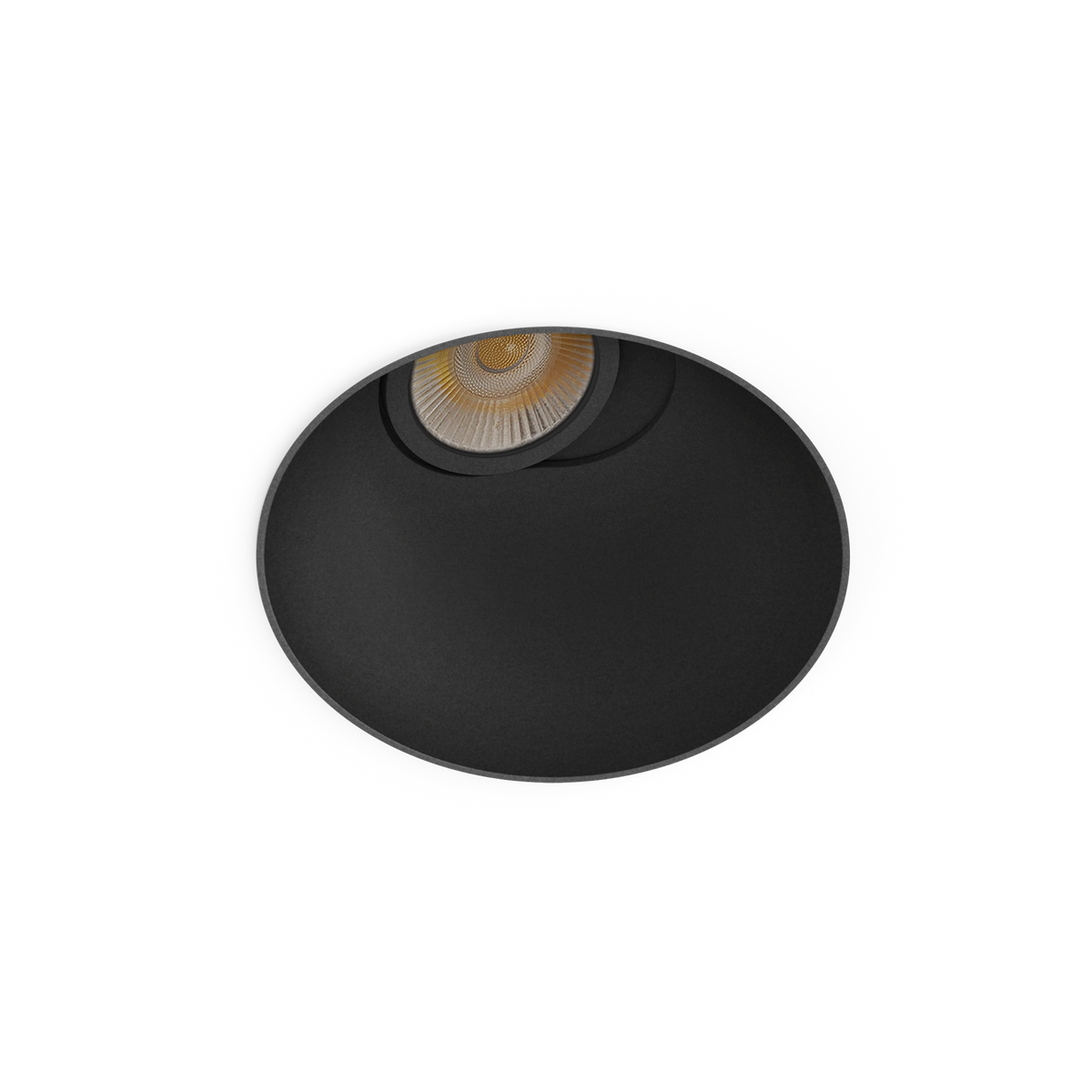 Arkoslight Buddy L Tilt Trimless in Matt Black, Spot