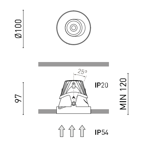 Product specifications for Gold / 13° Super Spot / 2700K