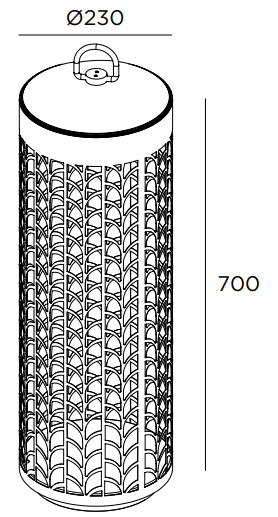 Product specifications for Natural Black / 70 cm / 2200K