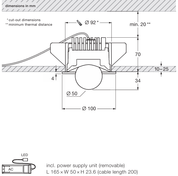 Product specifications for Matt White / Matt White / 4000K