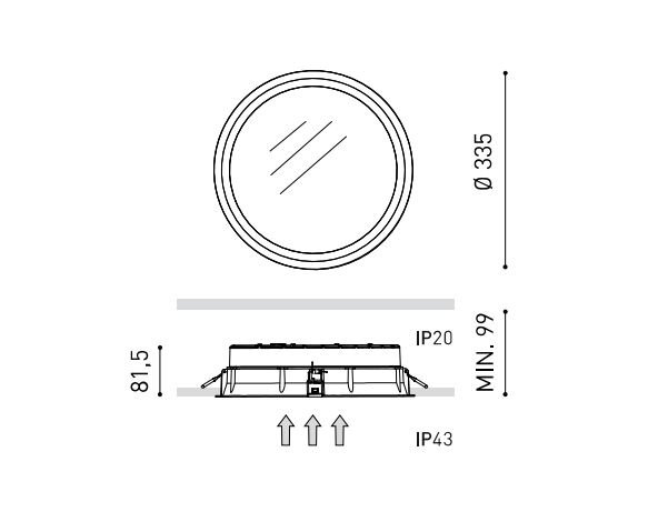 Product specifications for Maxi 2 / No Dim / 3000K