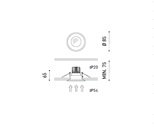 Product specifications for Textured Black / 5 W / No Dim w/ 2700K