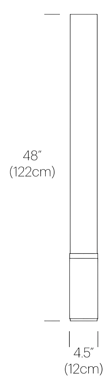 Product specifications for Silver / 122 cm (48")