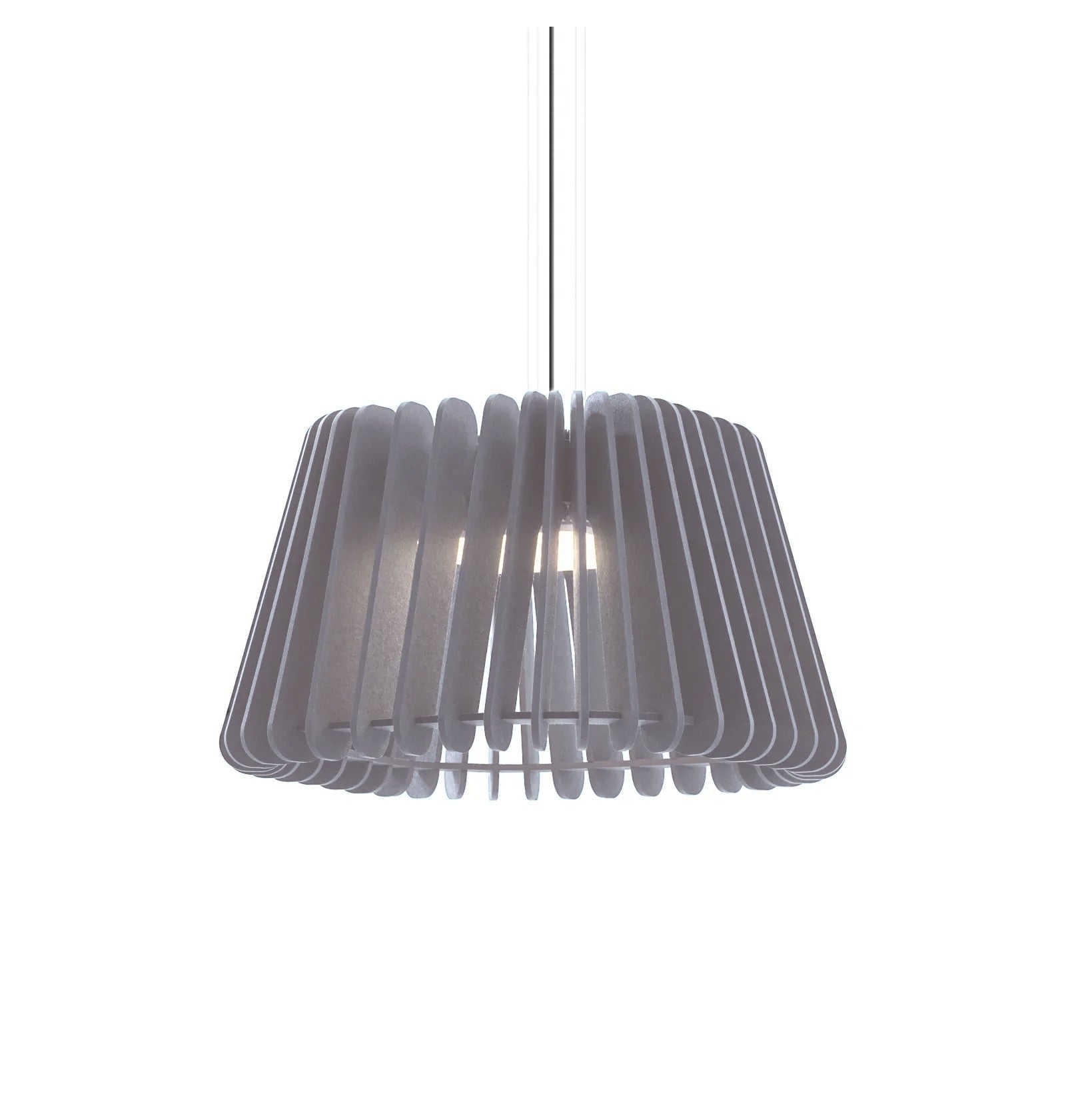 Flexxica Gamma Square acoustic pendant light in Concrete ARCHI felt