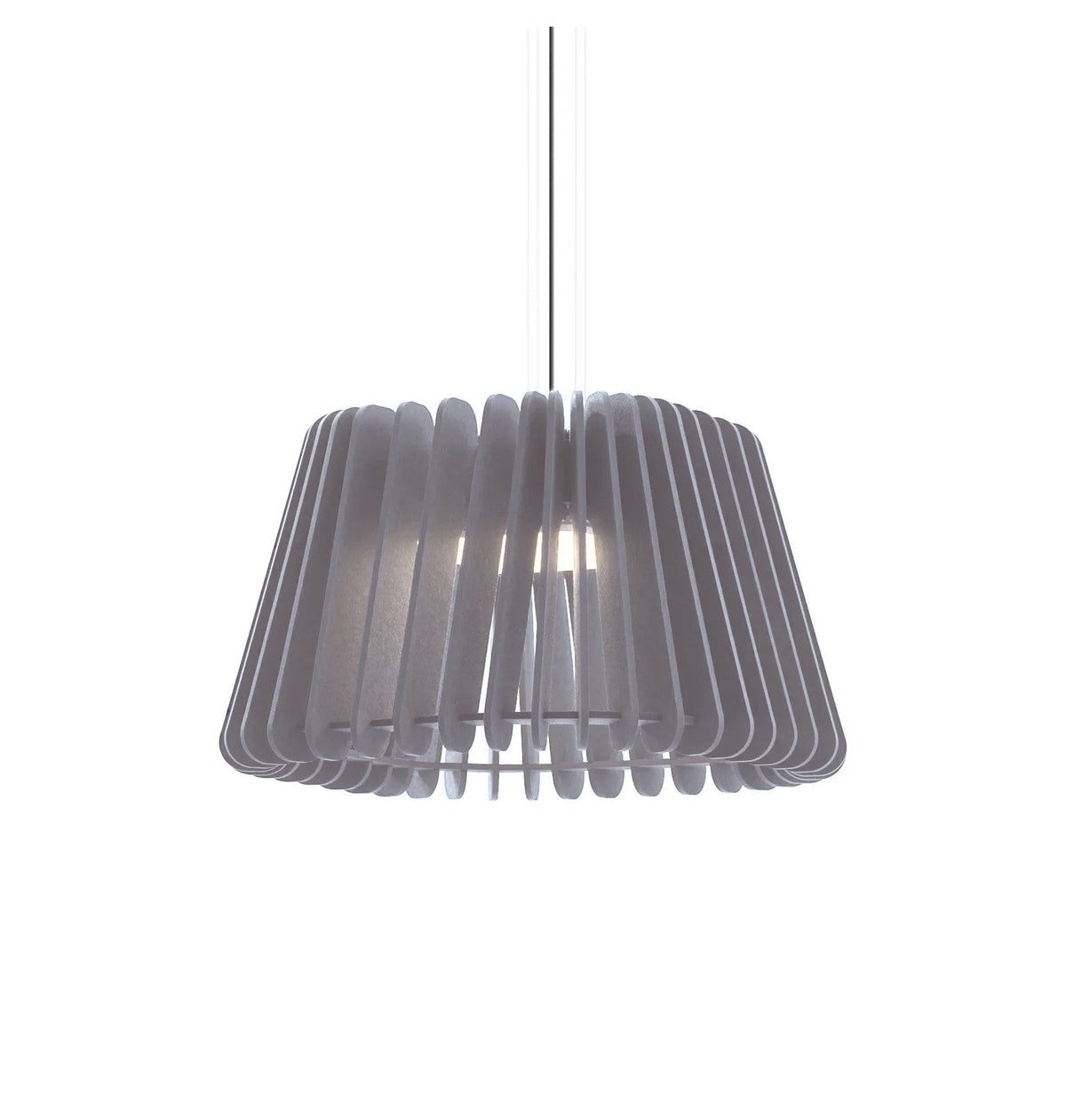 Flexxica Gamma Square acoustic pendant light in Concrete ARCHI felt