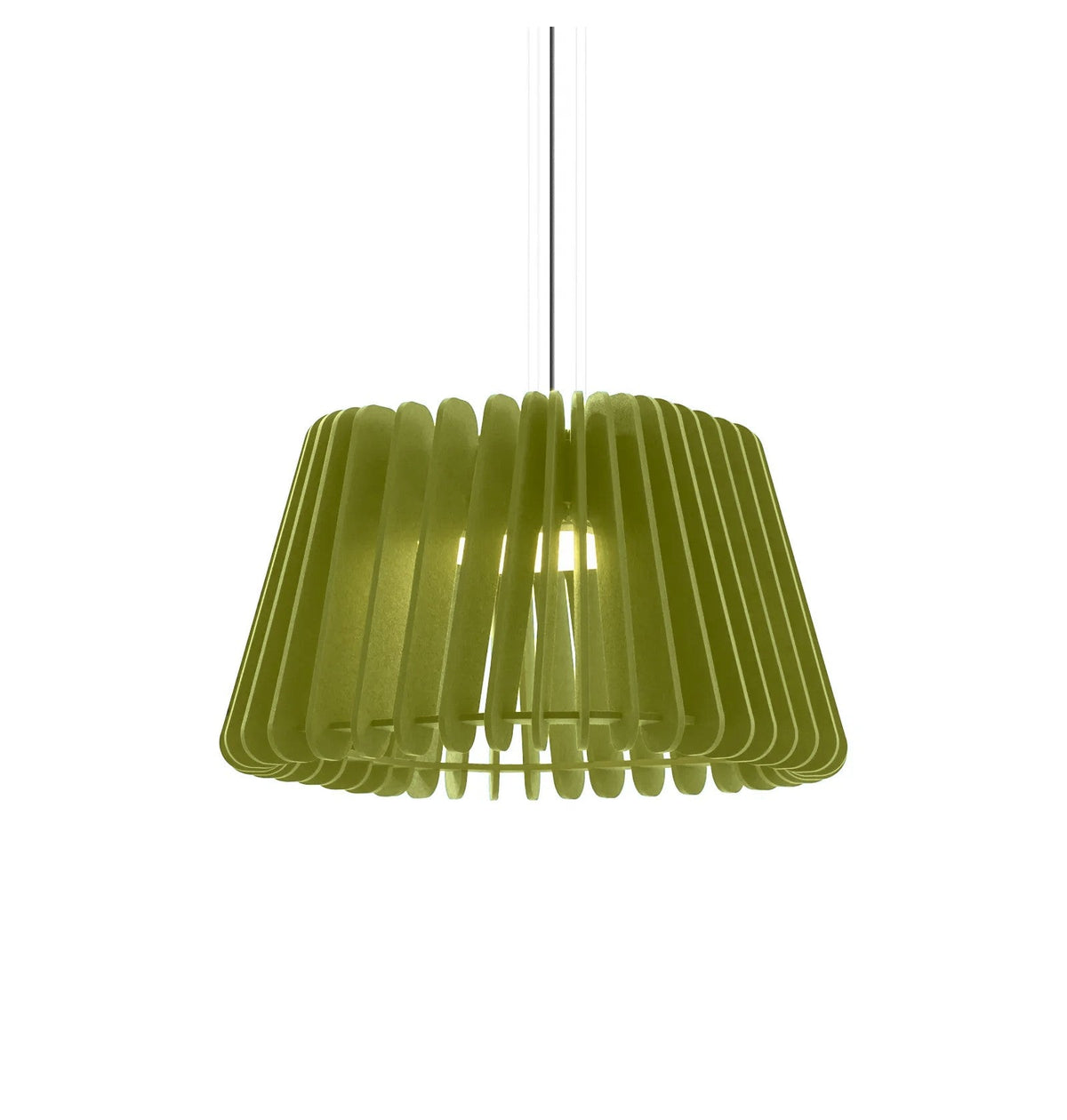 Flexxica Gamma Square acoustic pendant light in Pistachio ARCHI felt