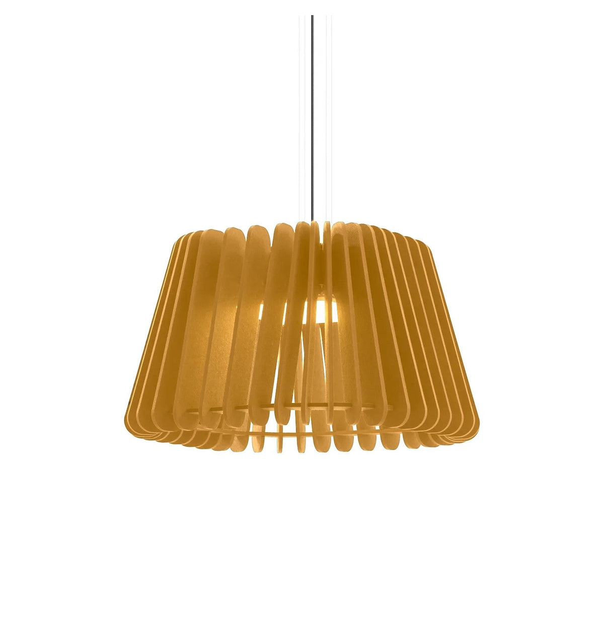 Flexxica Gamma Square acoustic pendant light in Amber ARCHI felt