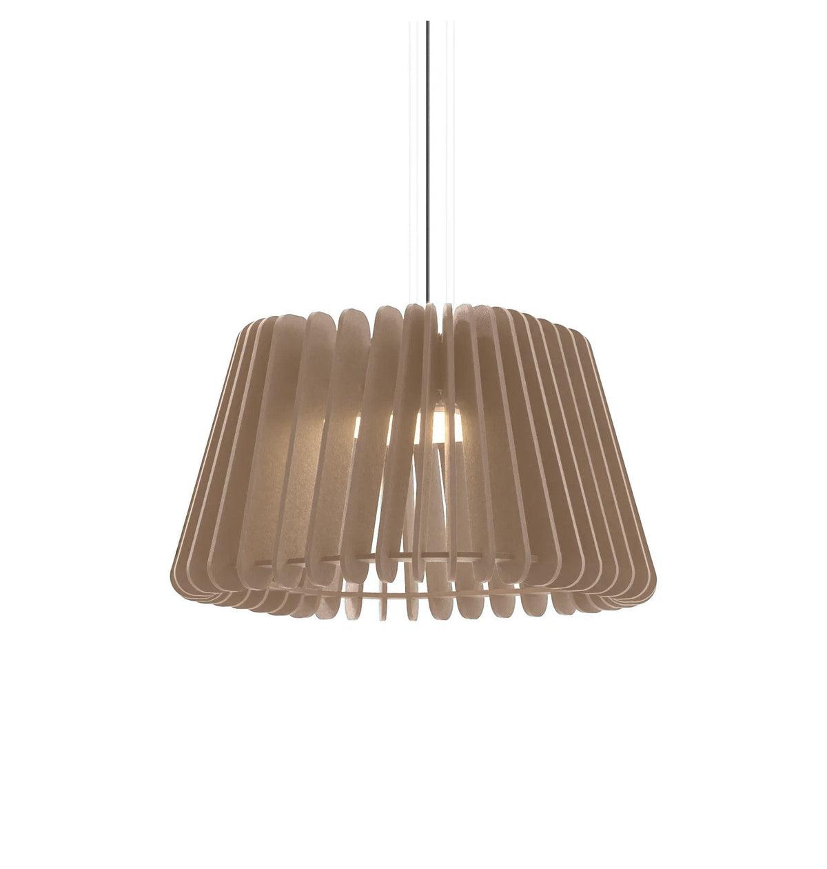 Flexxica Gamma Square acoustic pendant light in Oat ARCHI felt