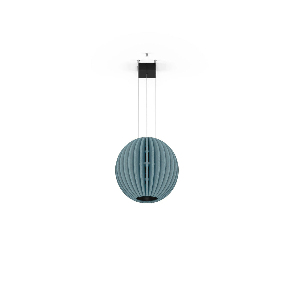 Flexxica Globe acoustic pendant light in Ocean ARCHI felt