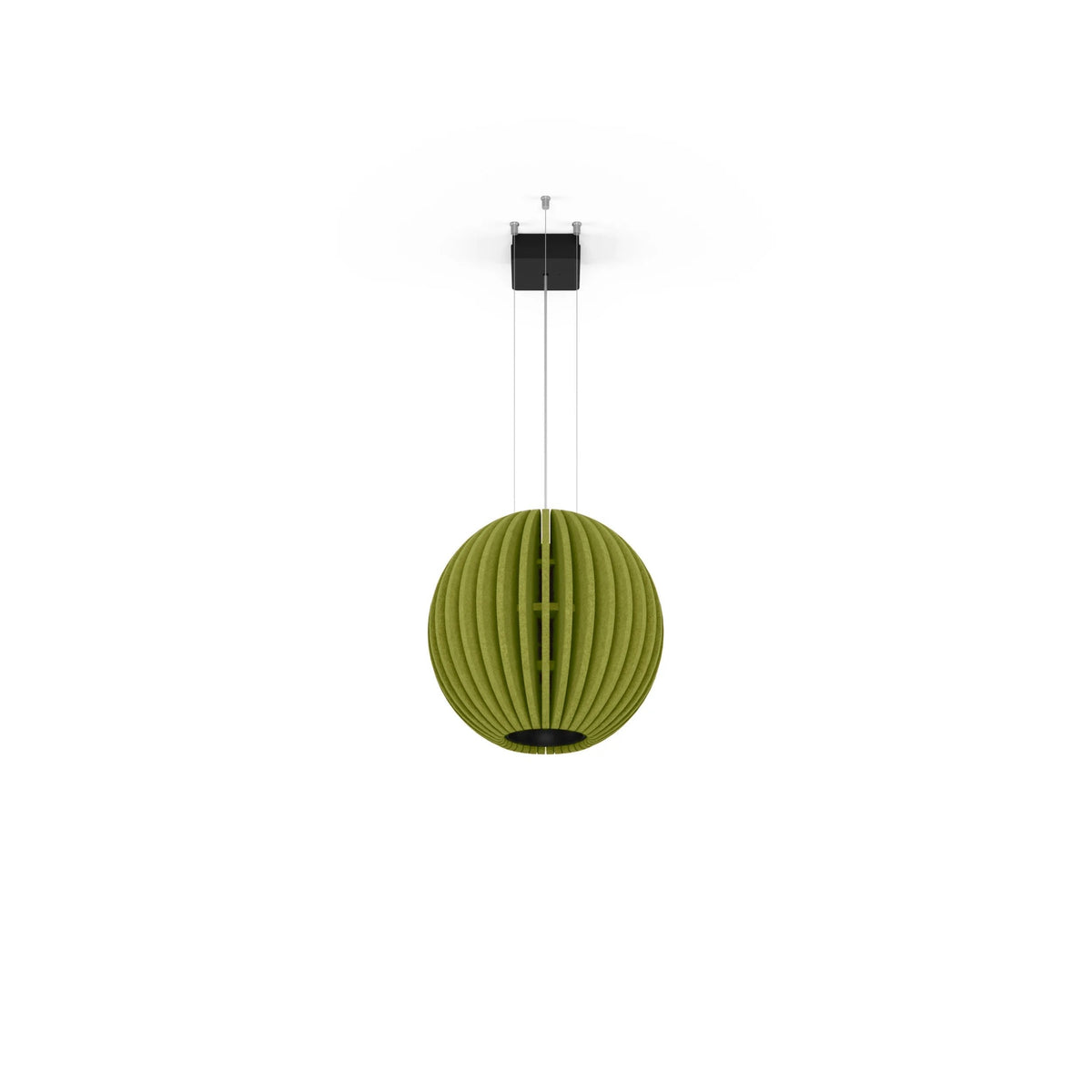 Flexxica Globe acoustic pendant light in Pistachio ARCHI felt