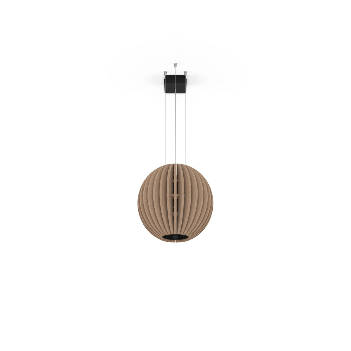 Flexxica Globe acoustic pendant light in Oat ARCHI felt
