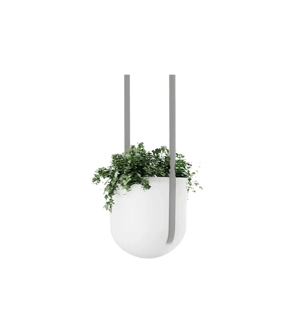 Flexxica Jungle pendant light and plant pot with light grey fabric bands