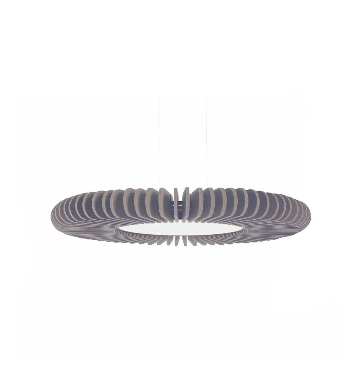 Flexxica Sol acoustic pendant light in Concrete ARCHI felt