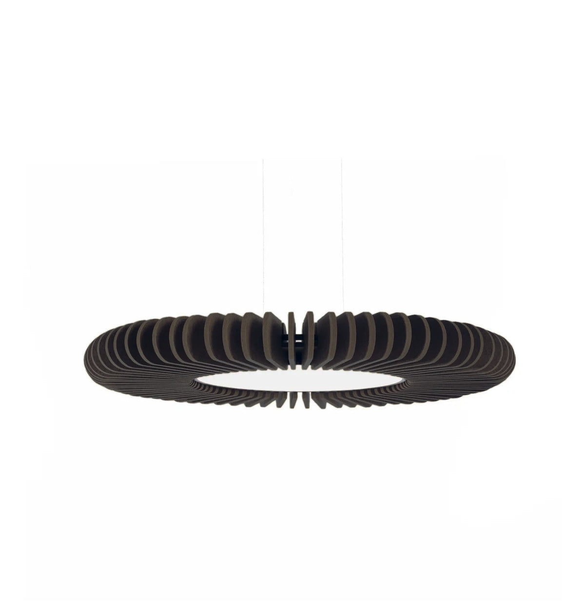 Flexxica Sol acoustic pendant light in Iron ARCHI felt