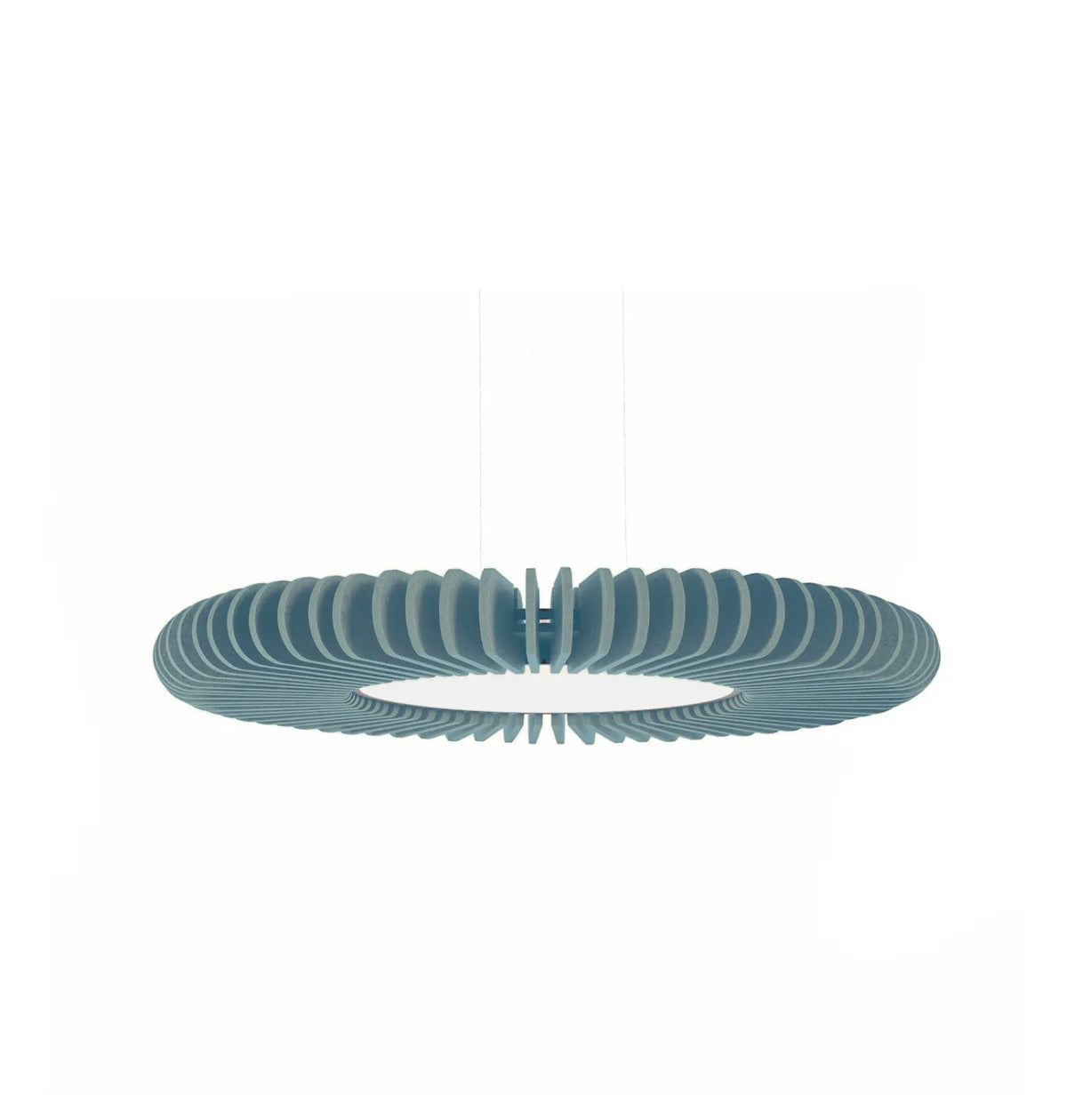 Flexxica Sol acoustic pendant light in Ocean ARCHI felt