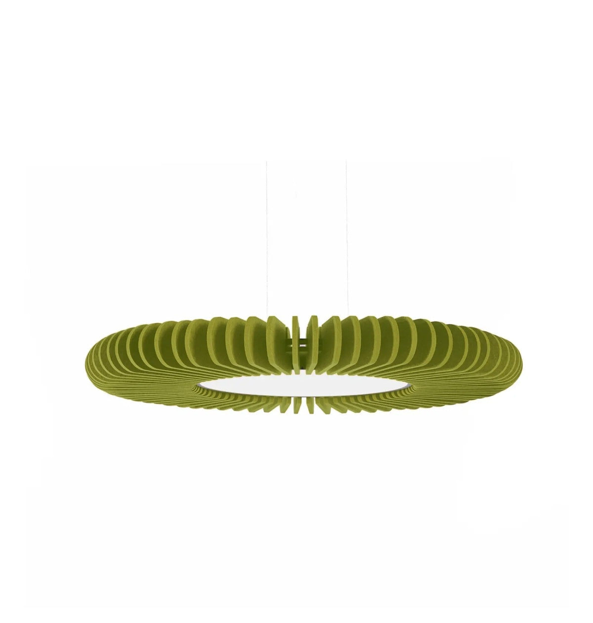 Flexxica Sol acoustic pendant light in Pistachio ARCHI felt