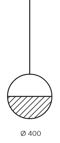 Geometric Pendant - Circle 1/2 Bottom