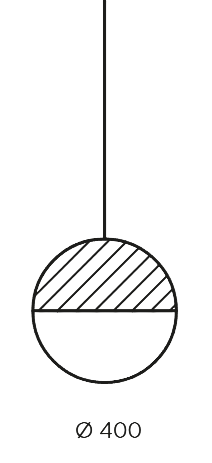 Geometric Pendant - Circle 1/2 Top