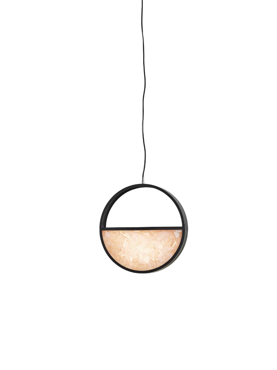 Geometric Pendant - Circle 1/2 Bottom