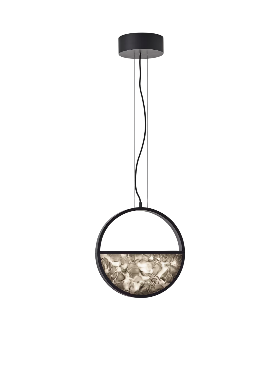 Geometric Pendant - Circle 1/2 Bottom
