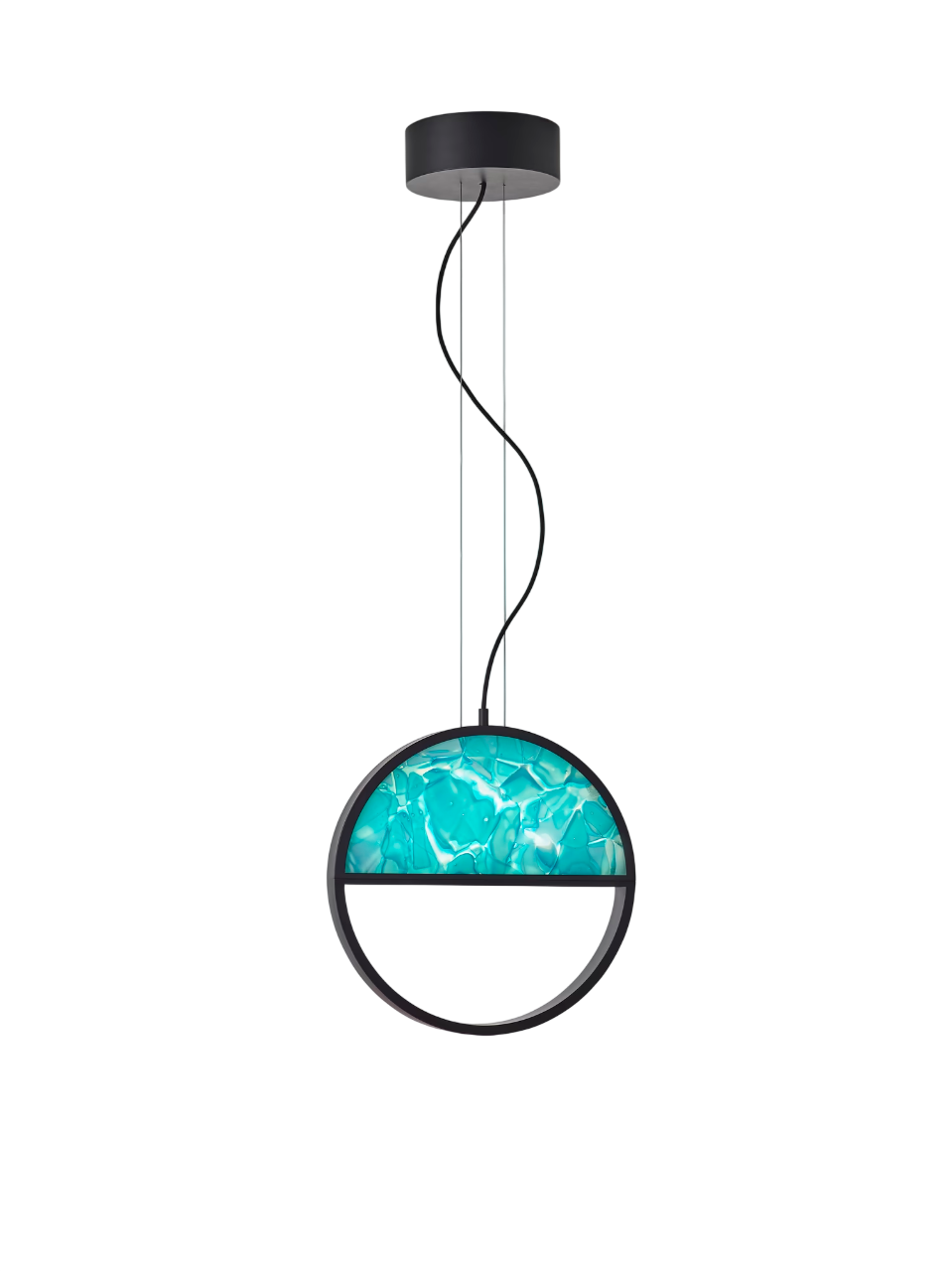 Geometric Pendant - Circle 1/2 Top