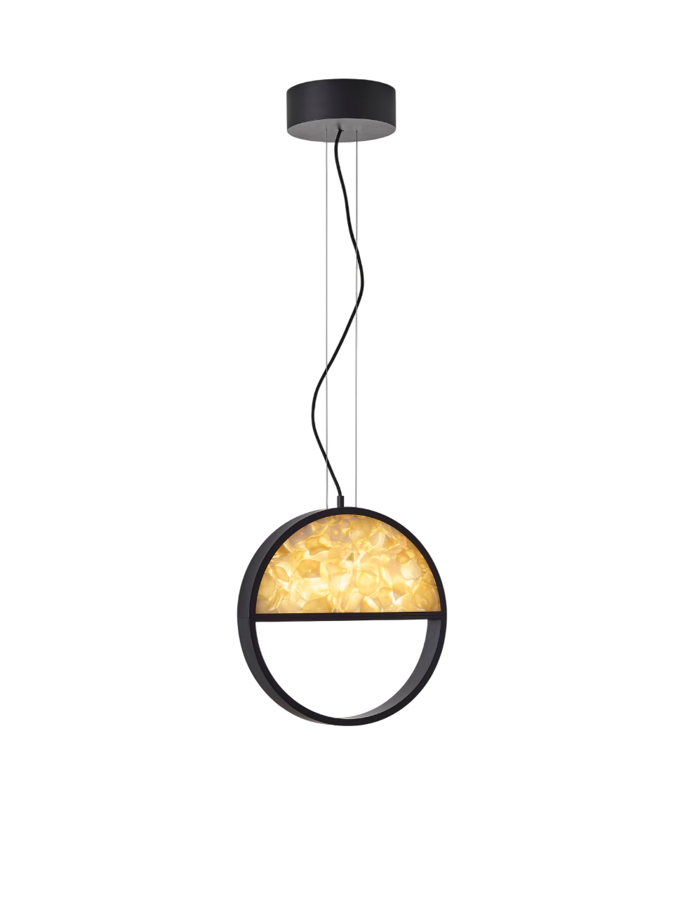 Geometric Pendant - Circle 1/2 Top