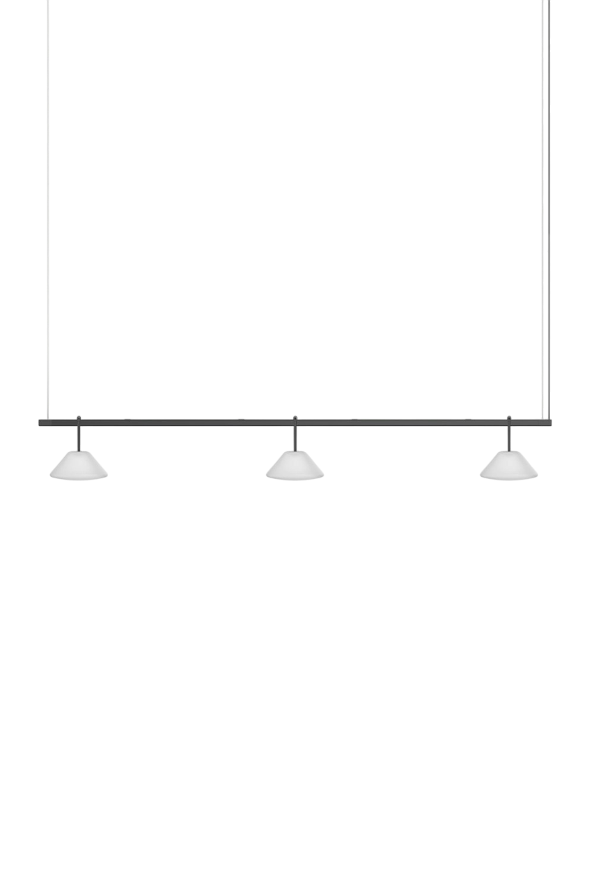 Highline 8' (3 head) - Cone Light Pendant
