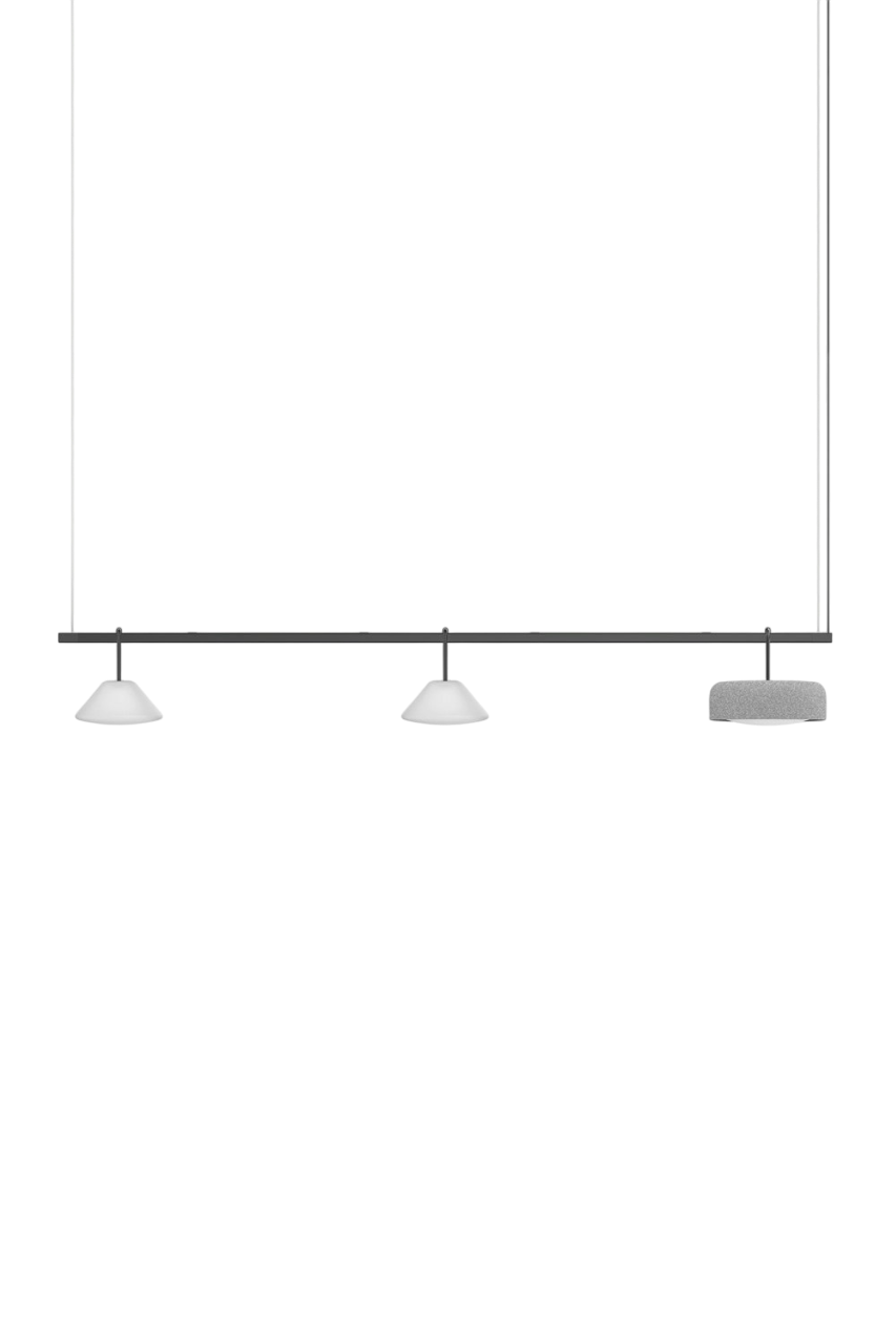 Highline 8' (3 head) - Cone Light Pendant