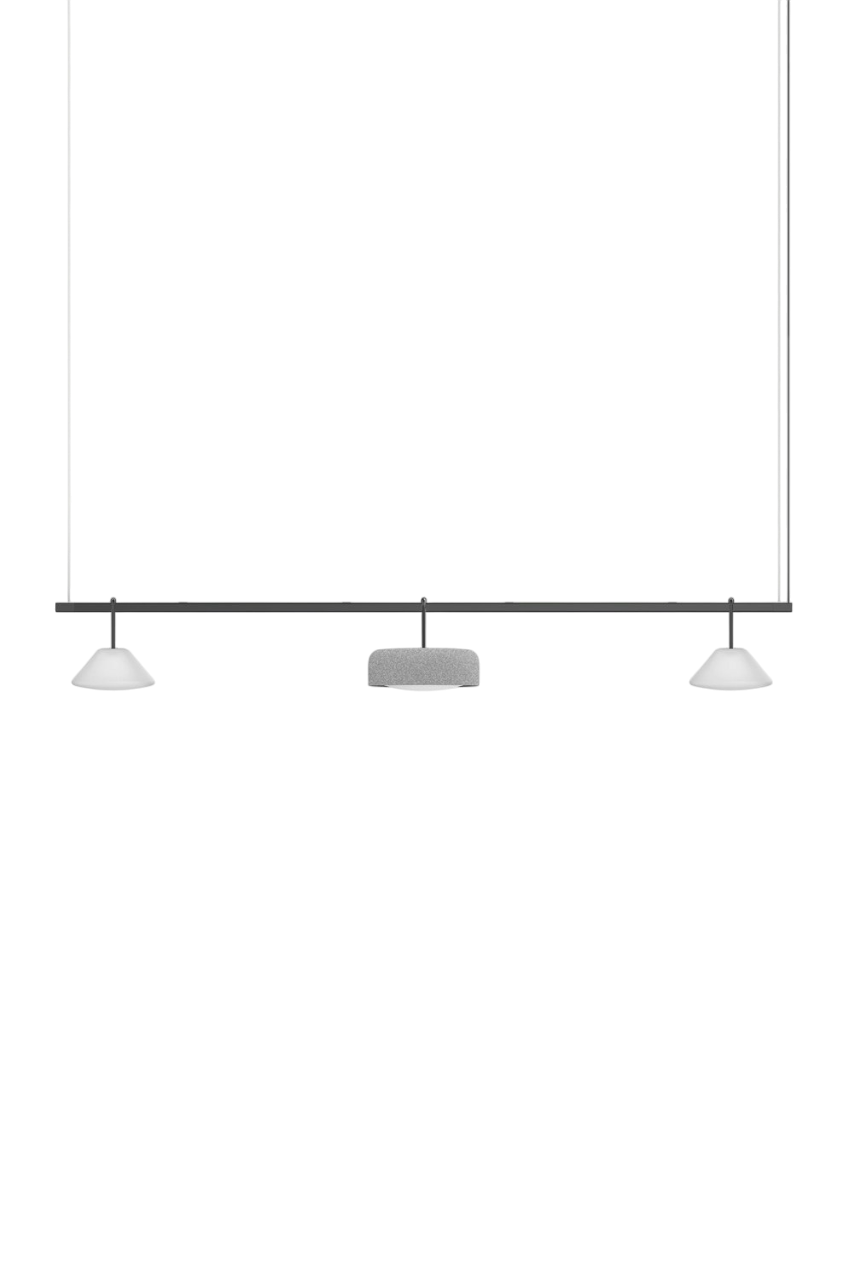 Highline 8' (3 head) - Cone Light Pendant