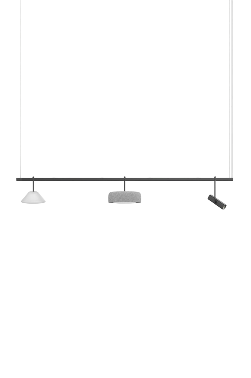 Highline 8' (3 head) - Cone Light Pendant
