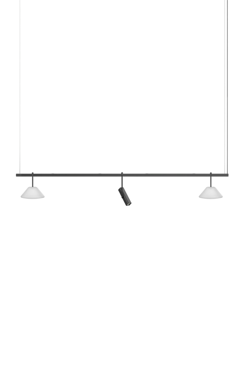 Highline 8' (3 head) - Cone Light Pendant