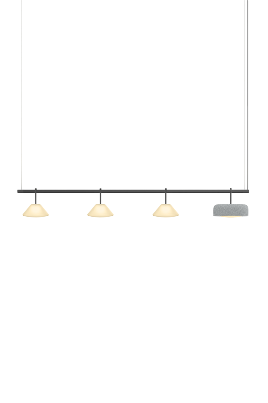 Highline 8' (4 head) - Cone Light Pendant