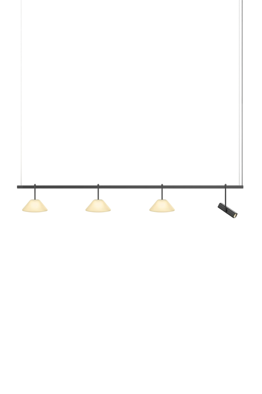 Highline 8' (4 head) - Cone Light Pendant