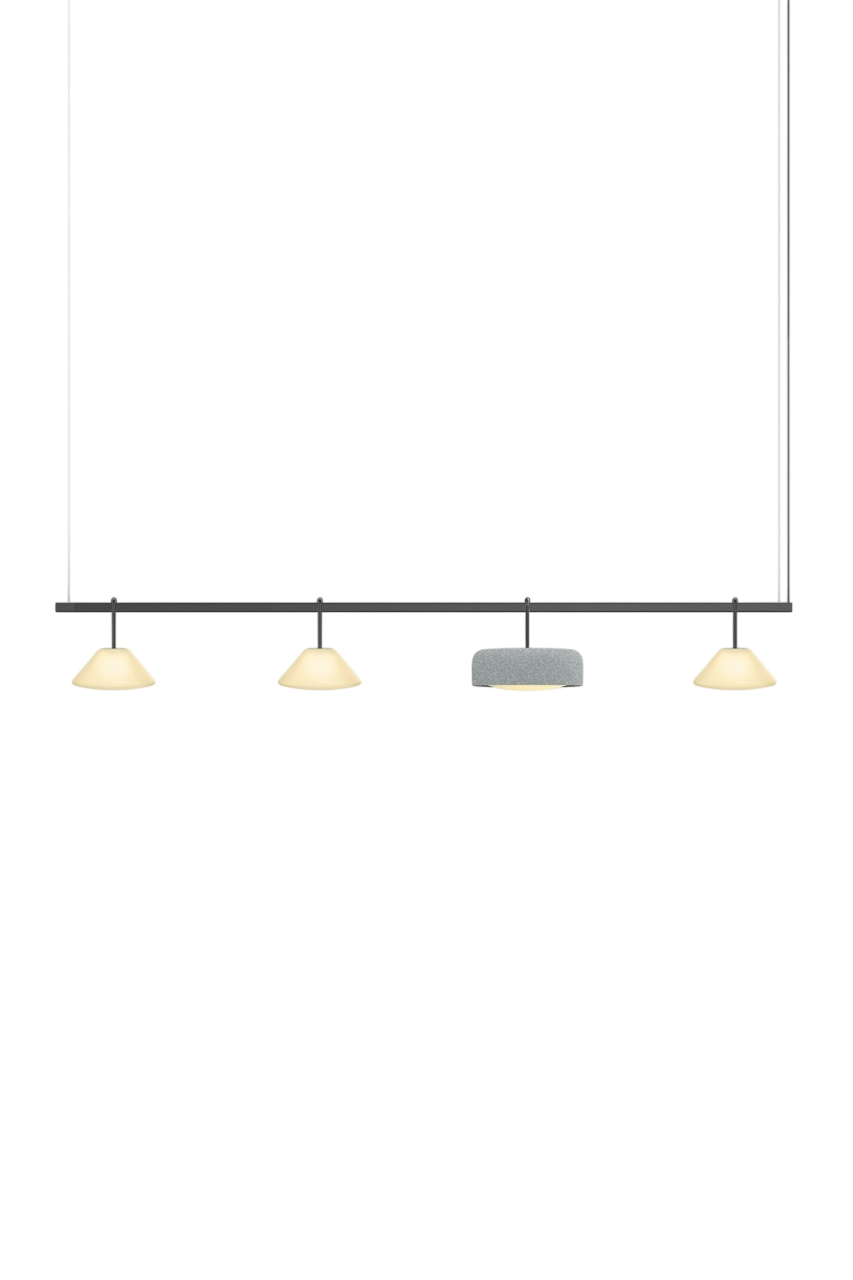 Highline 8' (4 head) - Cone Light Pendant