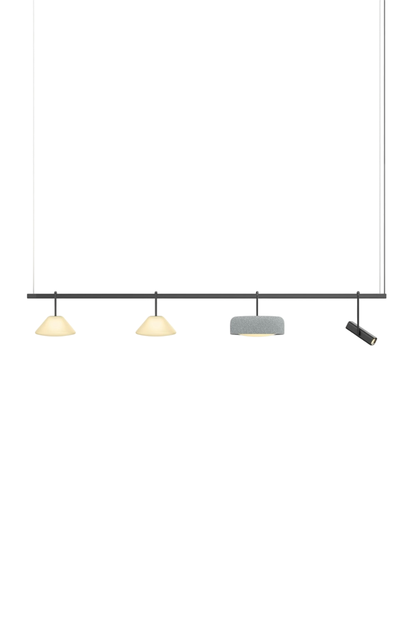 Highline 8' (4 head) - Cone Light Pendant