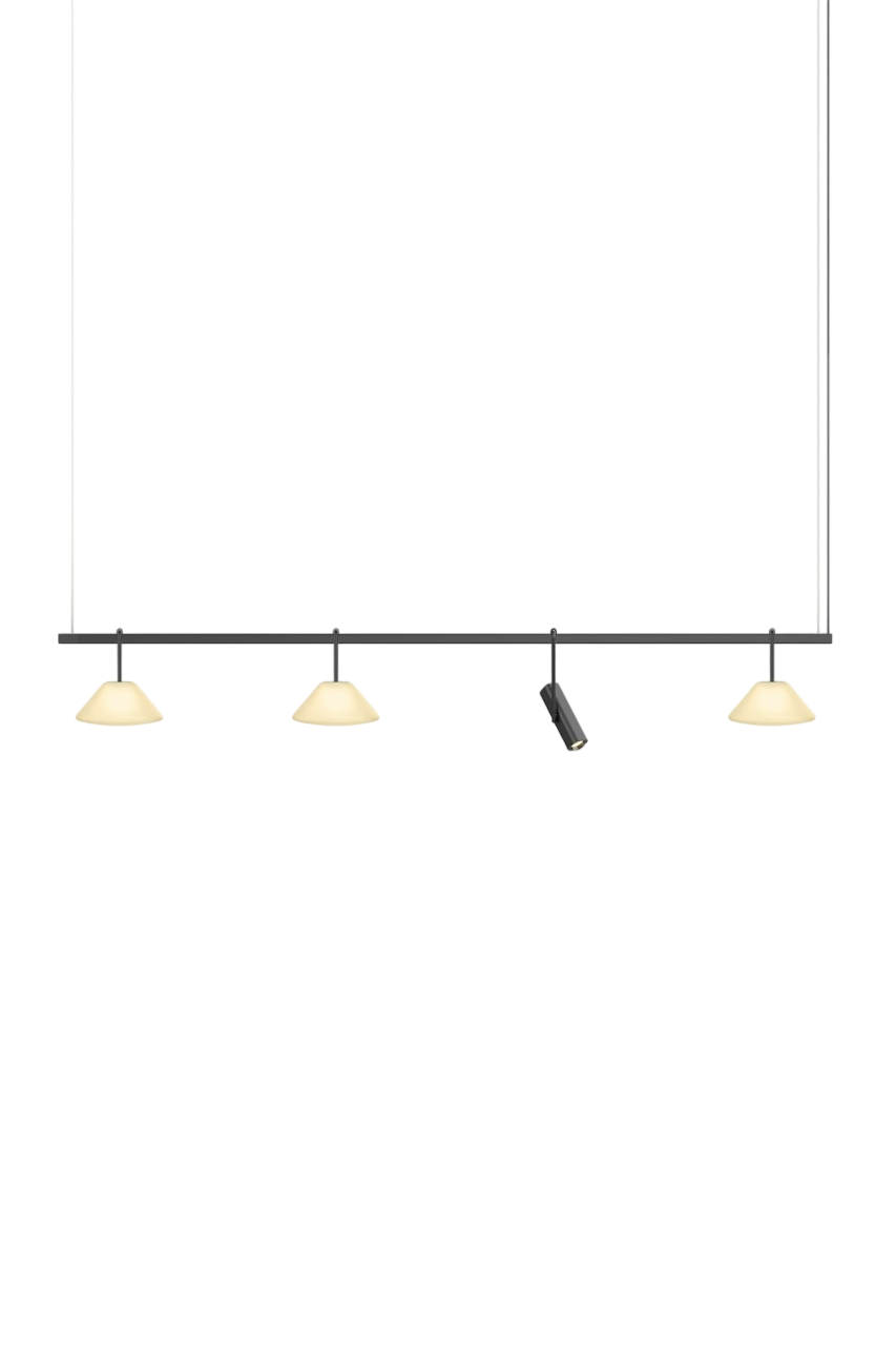 Highline 8' (4 head) - Cone Light Pendant